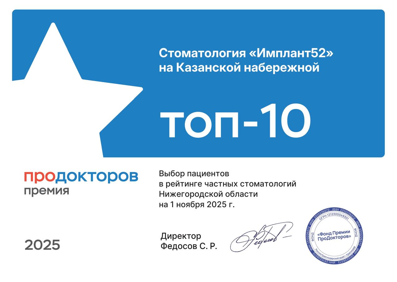Победители в номинации "Лучшие стоматологические клиники"